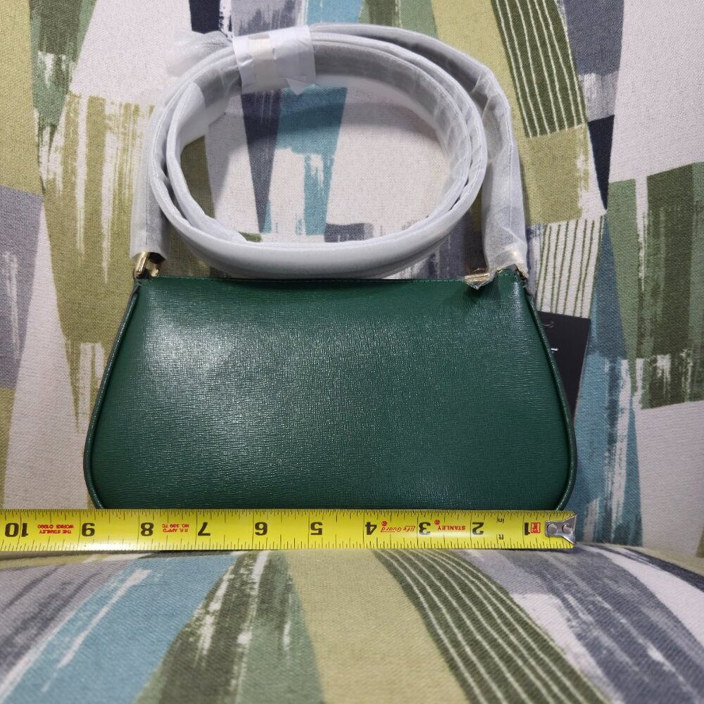 Kate Spade New York Bleecker Saffiano Small Leather Crossbody Bag In Arugula - Picture 6 of 13